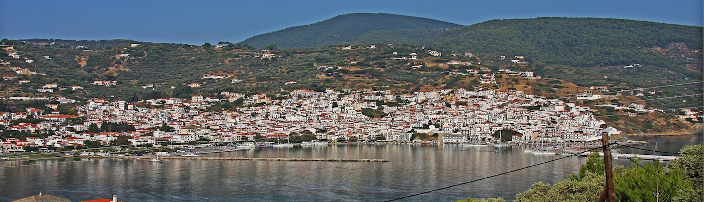 nepheles studios day view, Skopelos